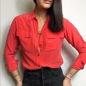 Silk equipment France blouse